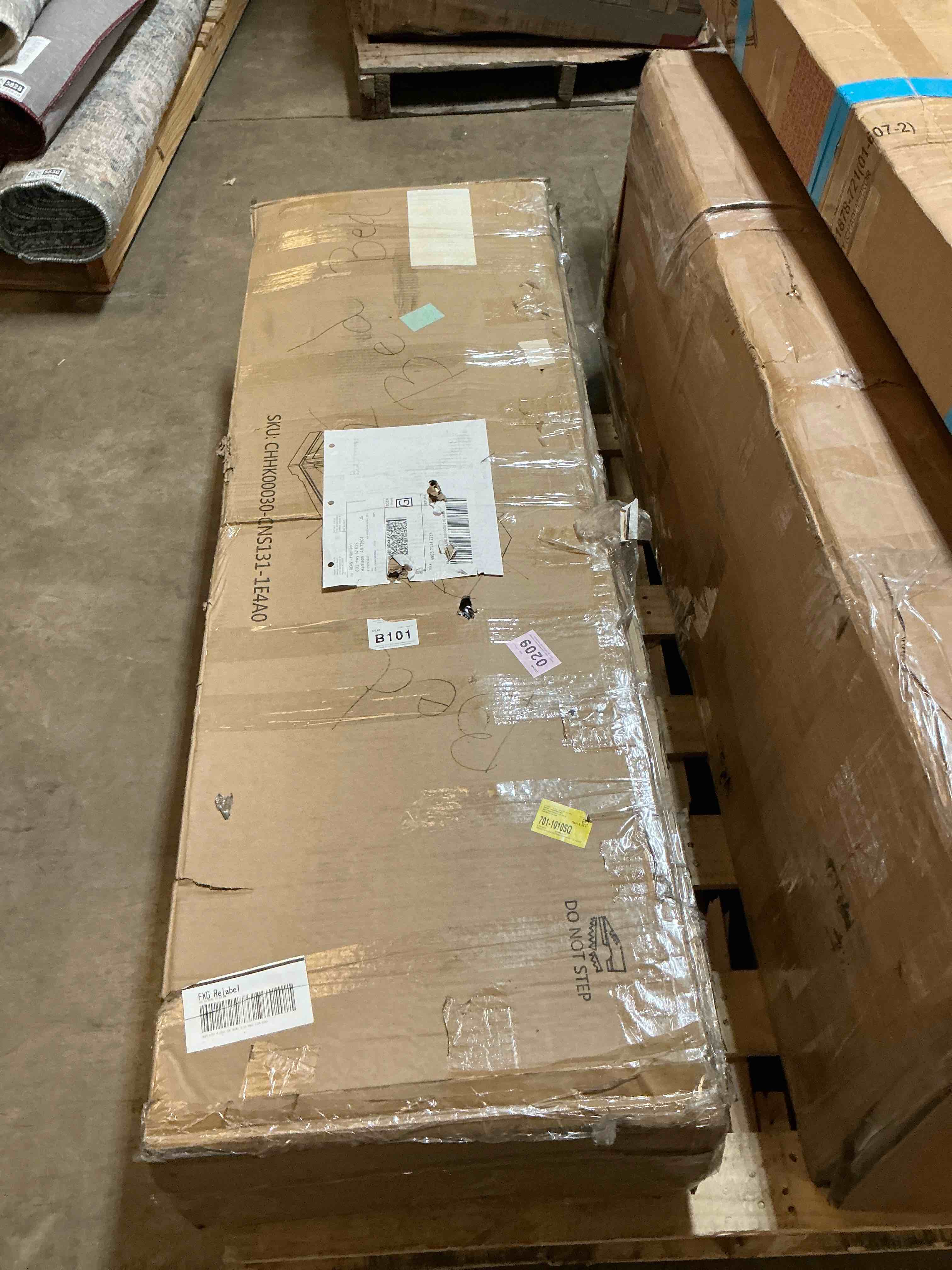 Condition photo showing Good Condition for queen size murphy bed with storage cabinets and a built-in desk