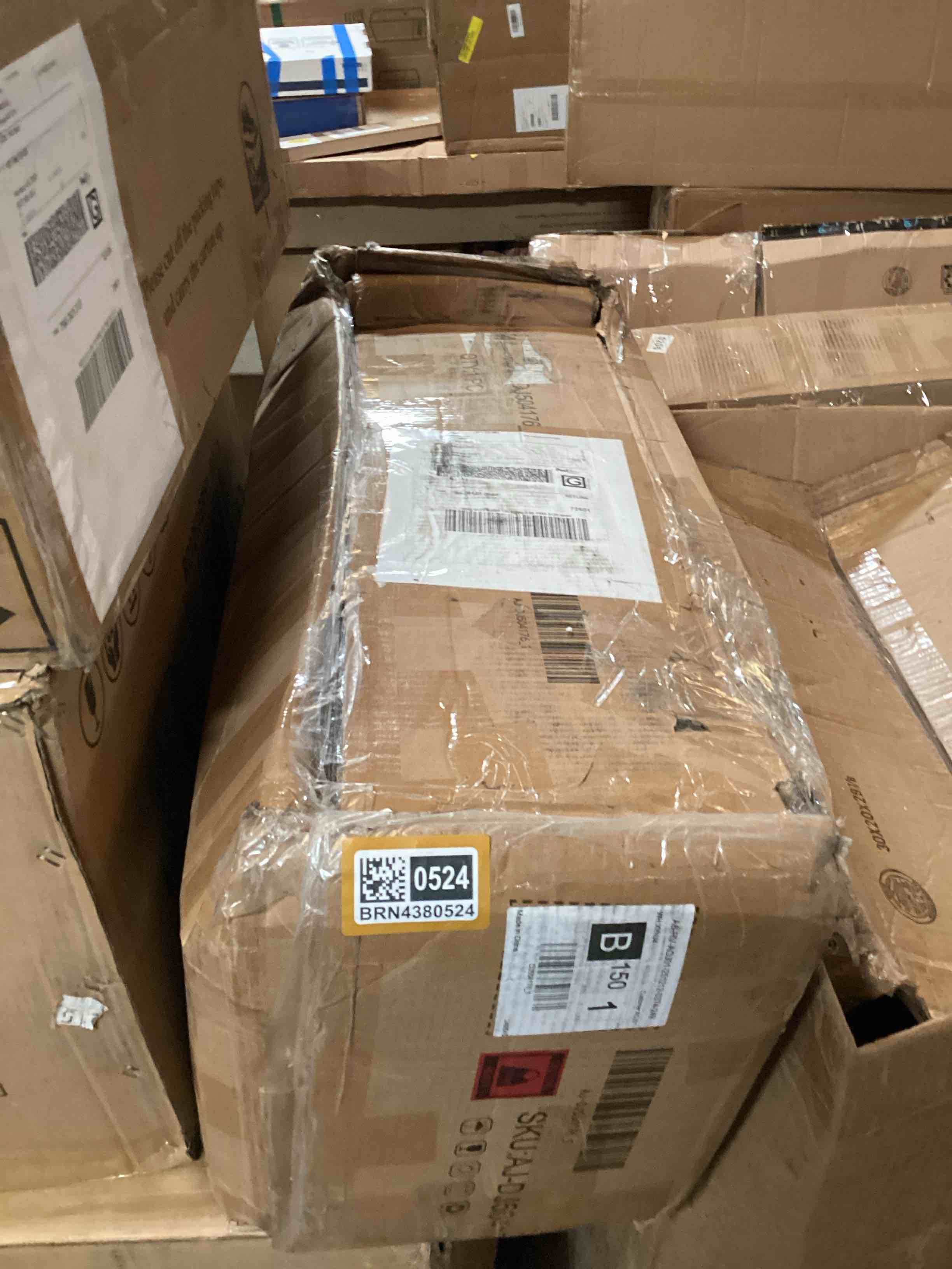 Condition photo showing Good Condition for 81" tall arched cabinets, bookcase with storage, natural