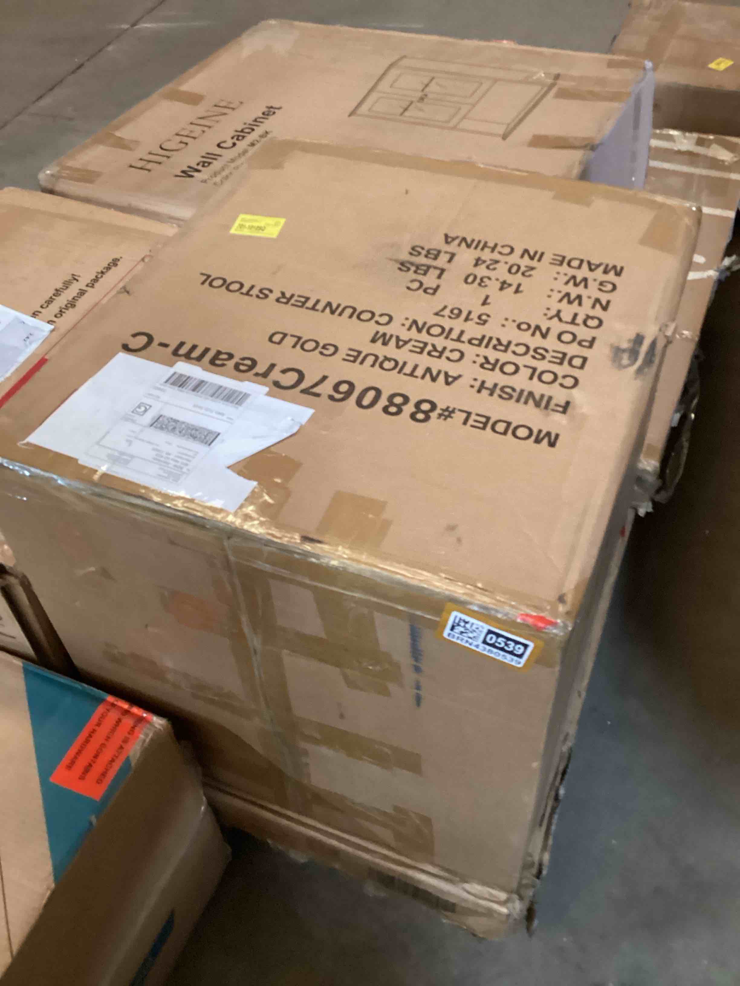 Condition photo showing Good Condition for hessle linen textured performance fabric upholstered counter stool