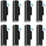 Outdoor Dusk-To-Dawn Sensor Wall Lights - 6-Pack IP65 Waterproof Aluminum Design