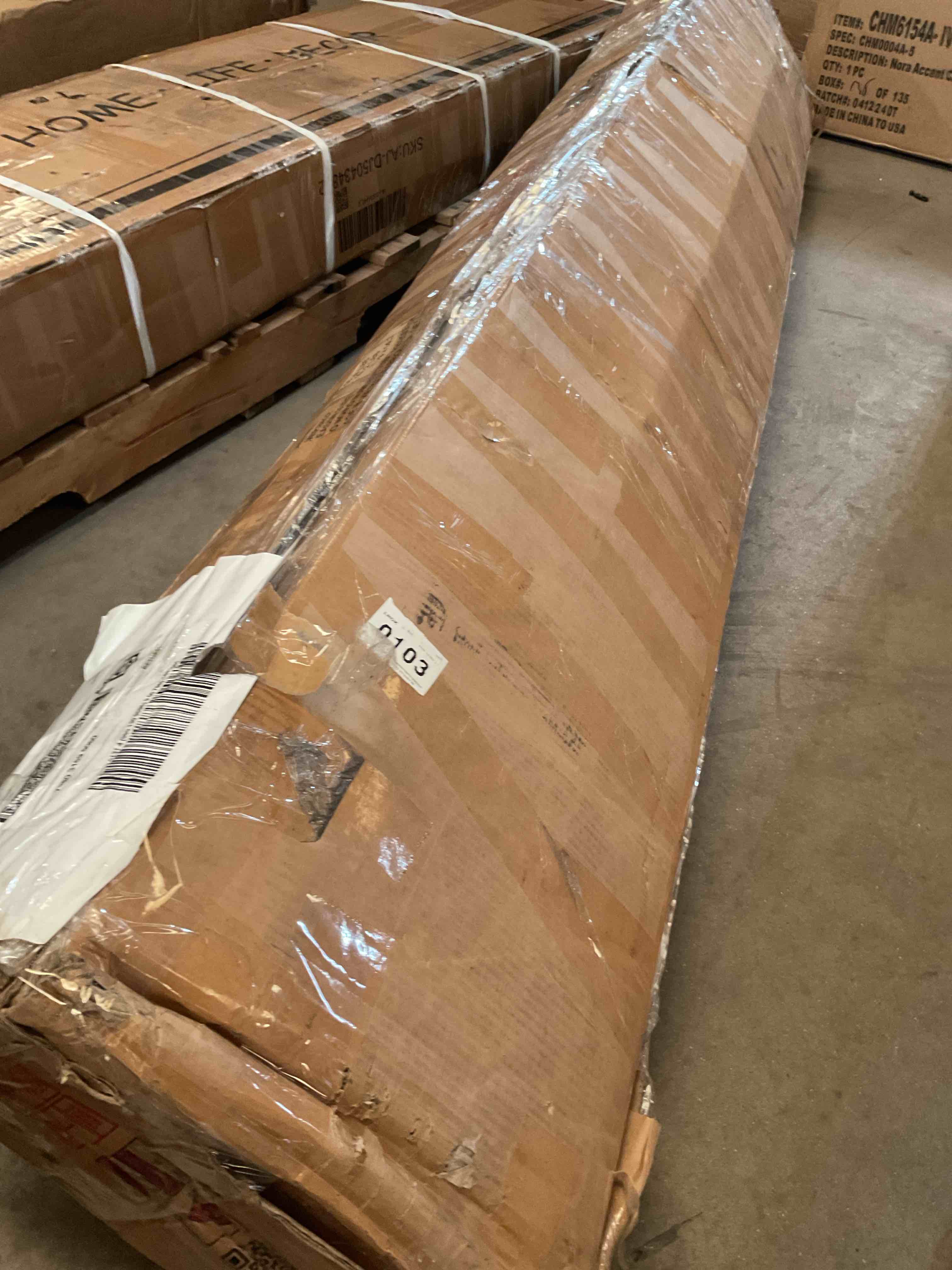 Condition photo showing Good Condition for emiyah solid wood canopy bed frame four poster bed, no springs required, walnut color