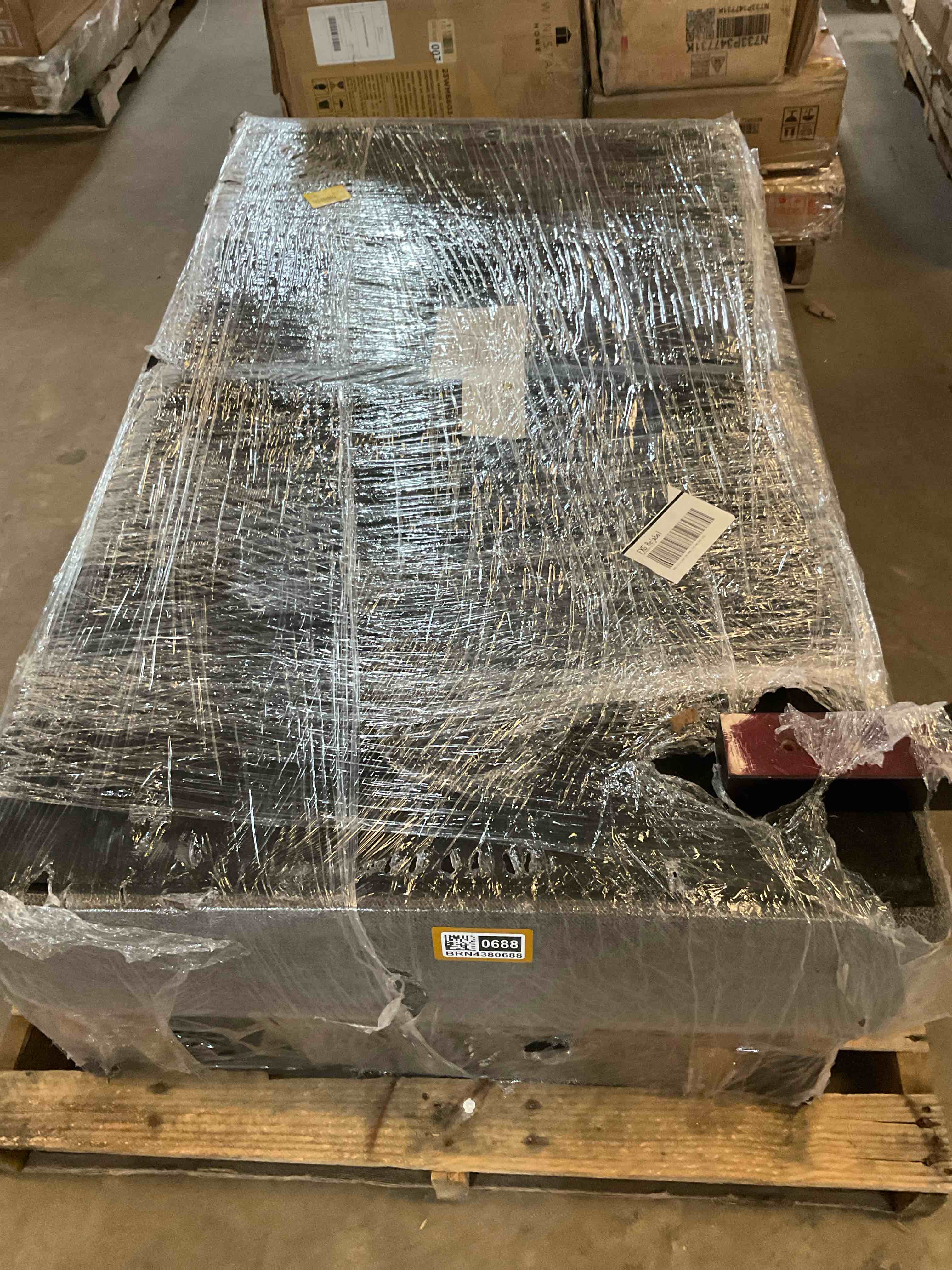 Condition photo showing Good Condition for (incomplete) biaggio linen blend sectional with 2 ottomans,sectional couch