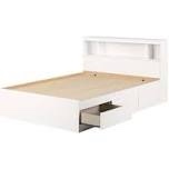 Condition photo showing Good Condition for fusion full bed and headboard set pure white