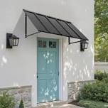 window awning door canopy outdoor steel front door awnings anti-rust