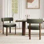 upholstered solid wood dining chair side chair