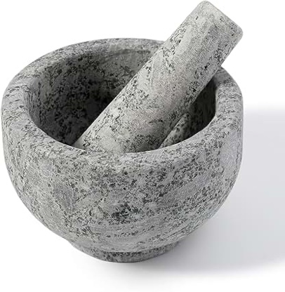 Handmade Natural Marble Big Multi Purpose Crusher And Mortar & Pestle Set