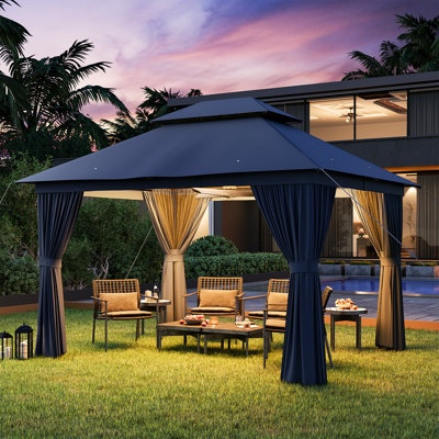 8’ x 10’ metal patio gazebo