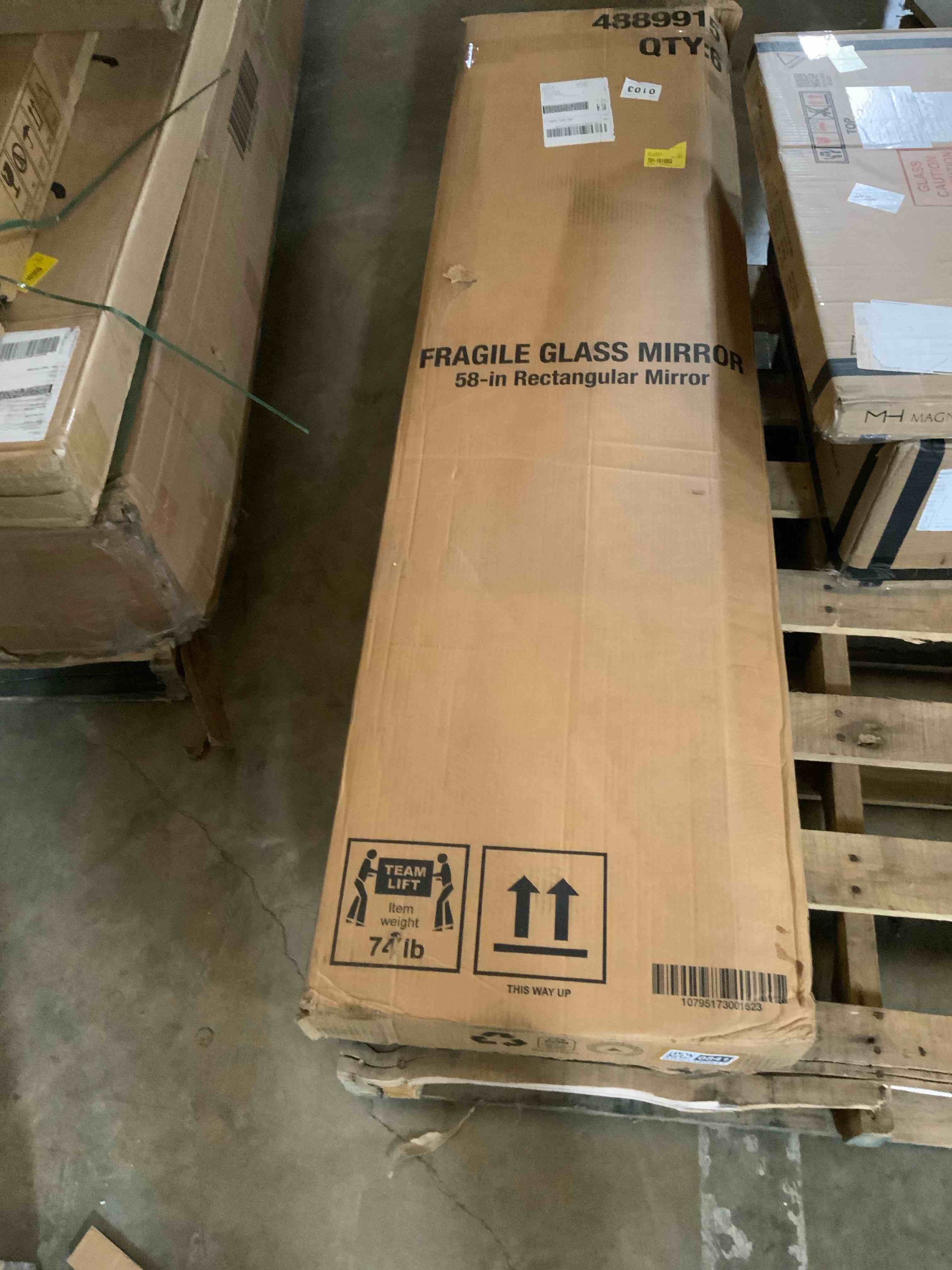 58 inch rectangle mirror