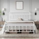 white full bed frame