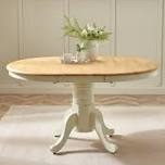 padstow oak and cream extending dining table top