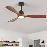 karlena 52'' ceiling fan with led lights and remote control