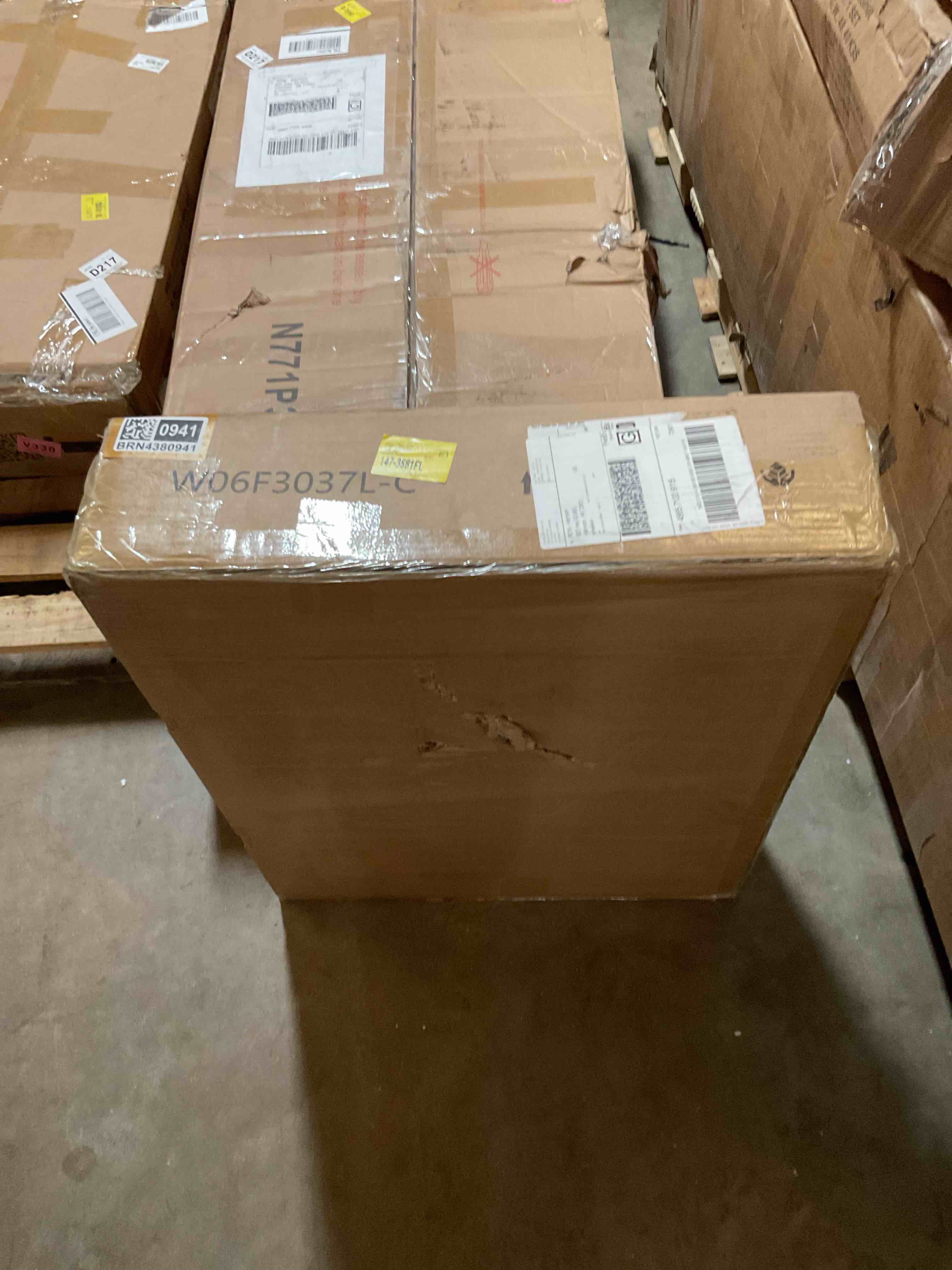 Condition photo showing Good Condition for incomplete scarlett 3 piece bedroom set - includes mid century 7 drawer dresser, set of 2 side tables with charging station & storage cabinet, 3 piece dresser and nightstand sets