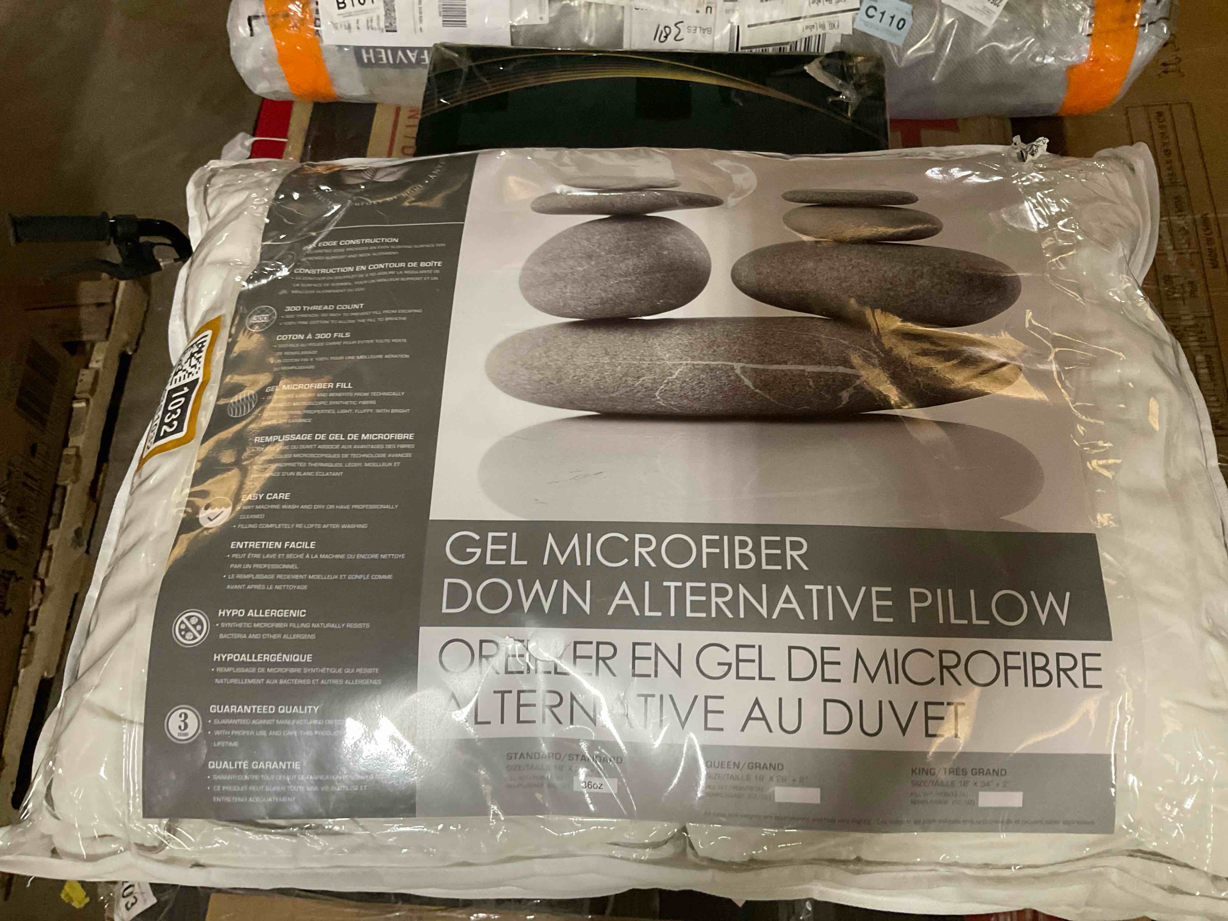 Condition photo showing Good Condition for DOWN AND FEATHER COMPANY, JOE MICROFIBER DOWN ALTERNATIVE PILLOW STANDARD SIZE