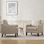 armchair with solid wood legs