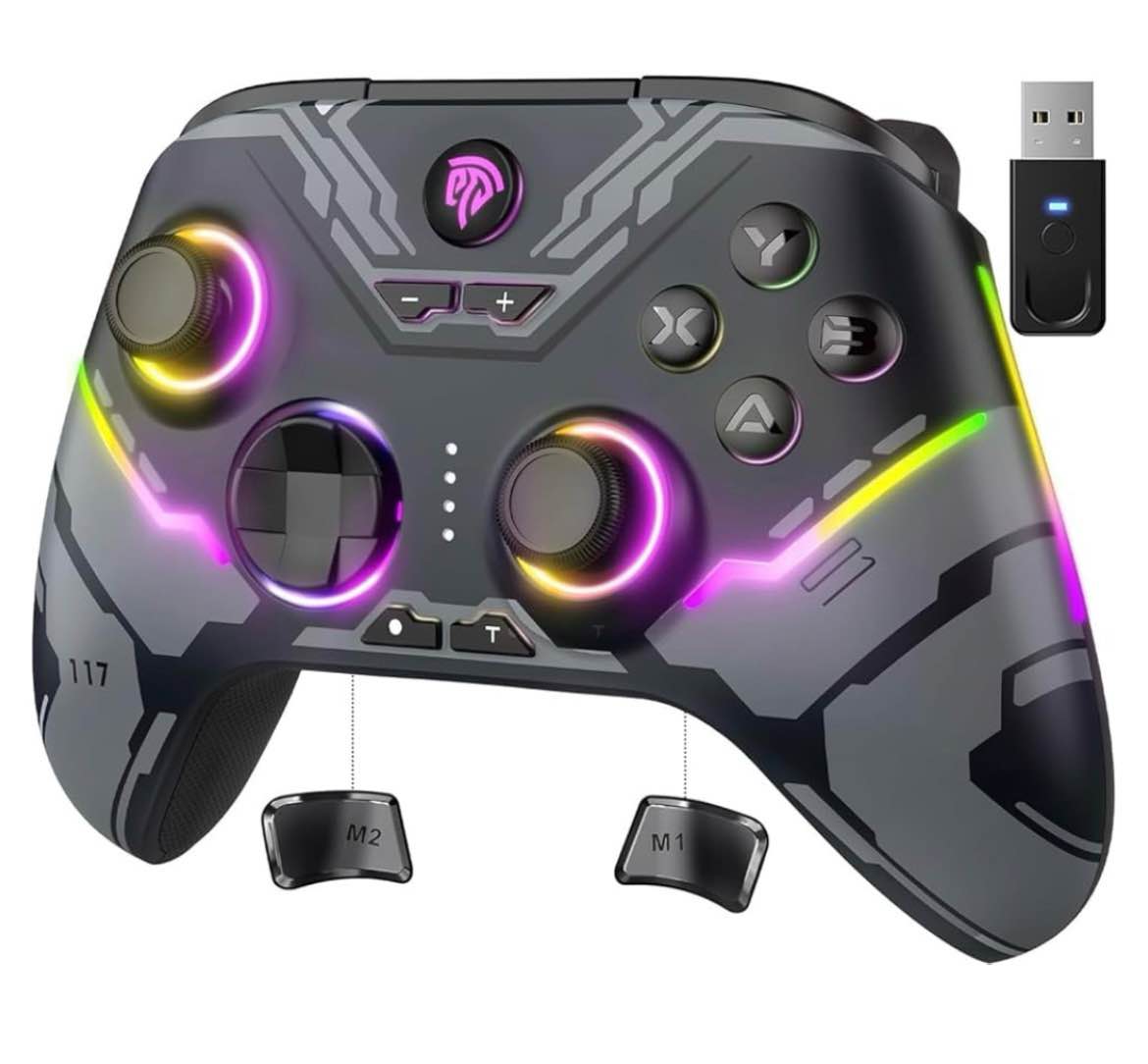 easysmx x15 pc controller - enhanced wireless bluetooth controller with hall joysticks/hall triggers