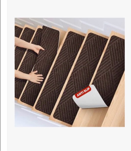 mbigm 12-pack non-slip outdoor stair treads - anti slip 6" x 30" grip tape adhesive strips - heavy d