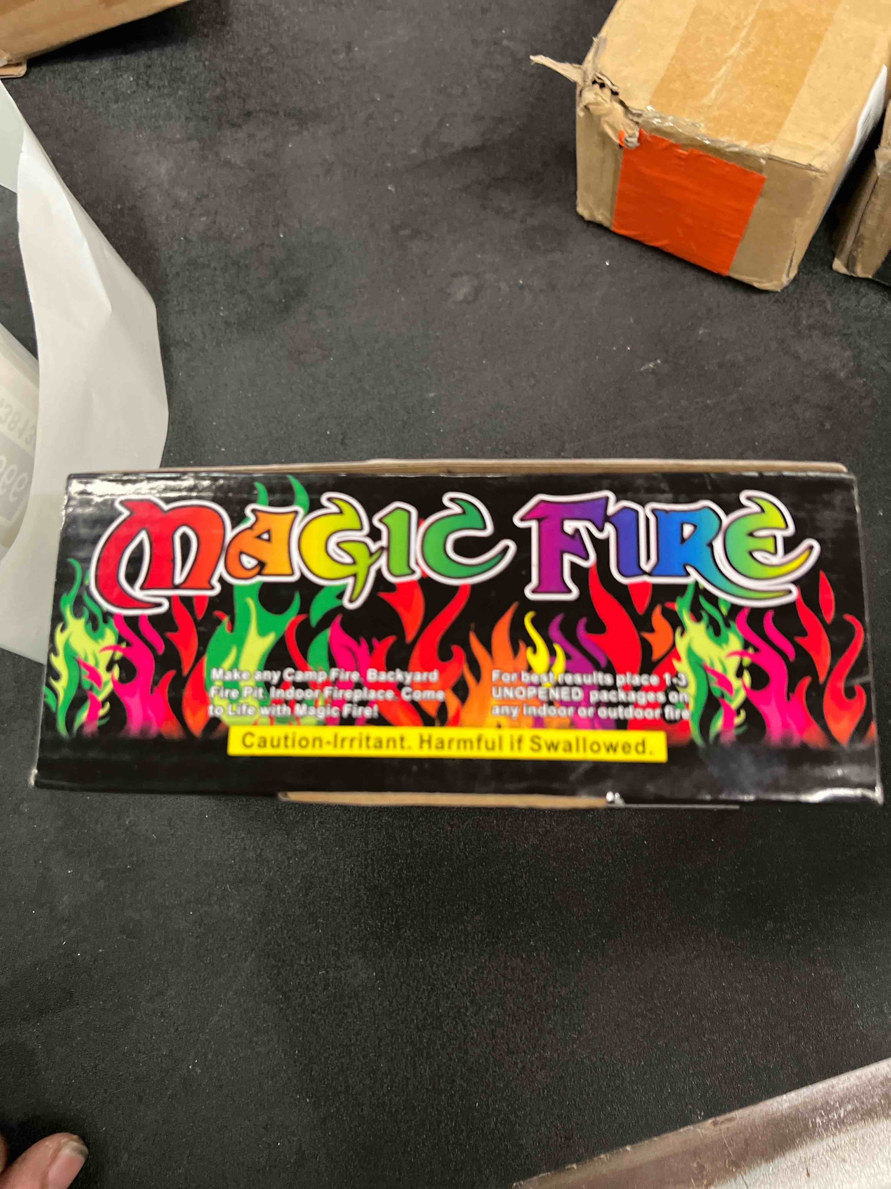 Condition photo showing Good Condition for hgd (25 pack) magic campfire fire color changing packets for fire pit, indoor/outdoor fireplace, bon