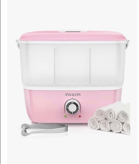 TASALON Hot Towel Steamer for Facials, Hot Towel Warmer Quickly Heats Up in 5 Minutes, Portable Towe