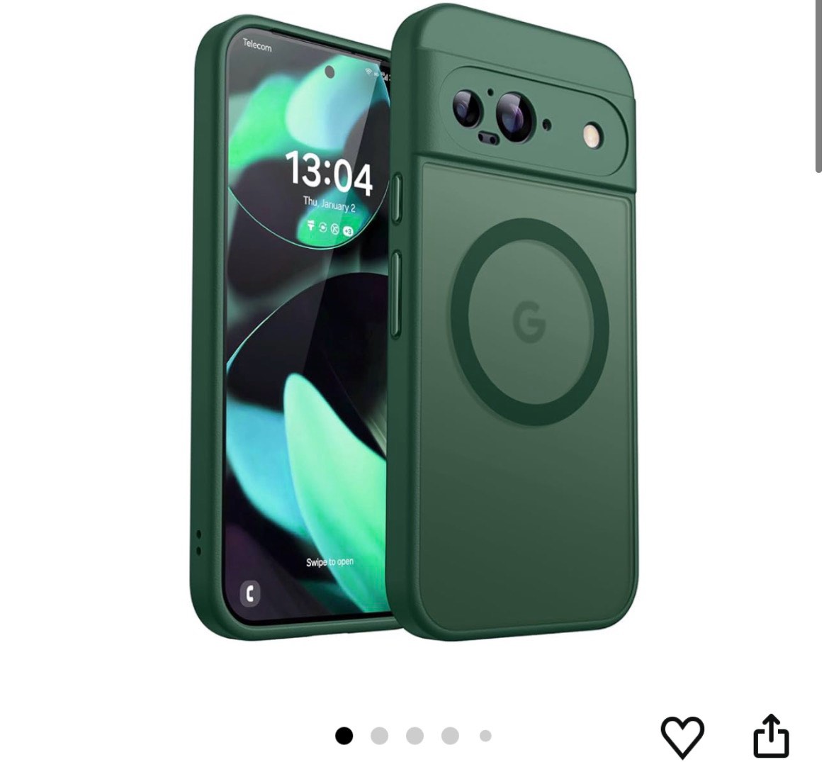 canshn magnetic for google pixel 9 case(6.3 inch), upgraded [full camera protection] [compatible wit
