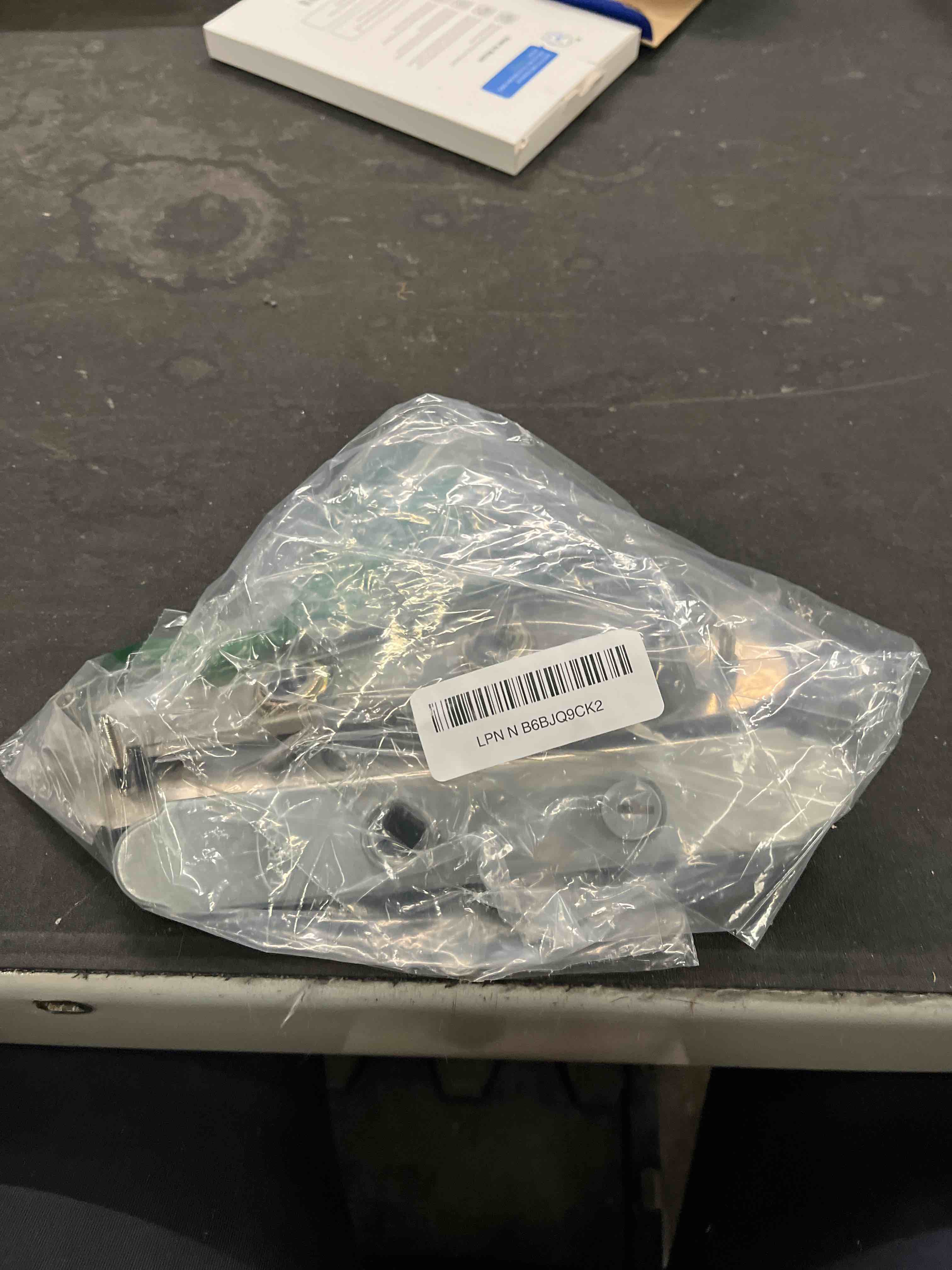 Condition photo showing Good Condition for larson quickfit curved brushed nickel handle