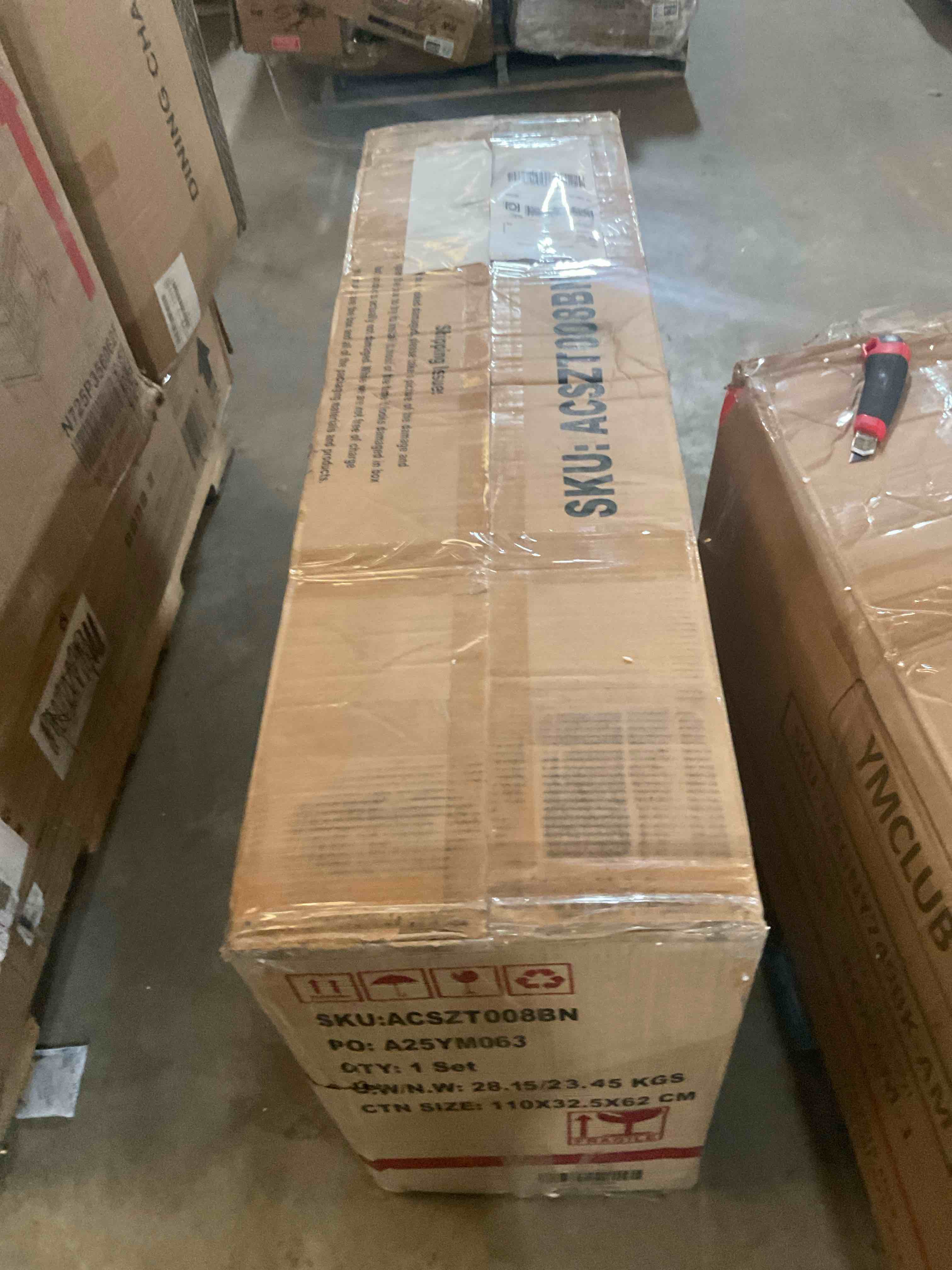 Condition photo showing Good Condition for red wood table pull out drawers