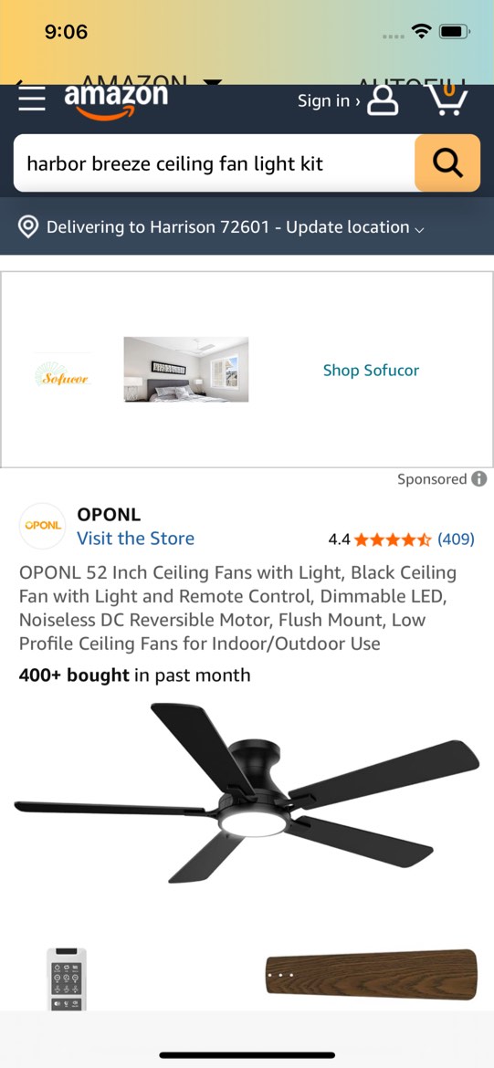 harbor breeze ceiling fan light kit