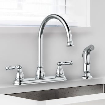 project source 2-handle kitchen faucet