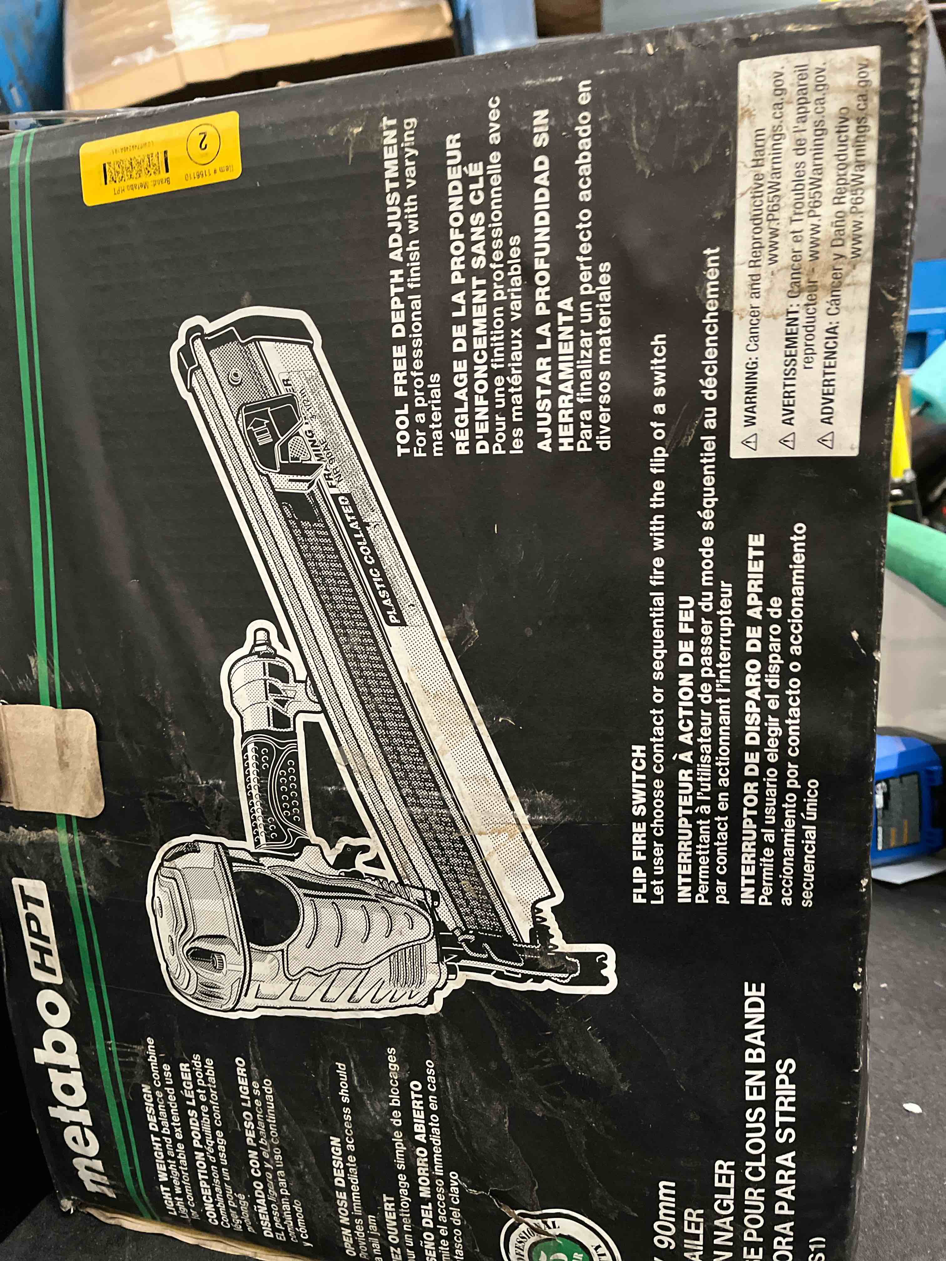 Condition photo showing Good Condition for metabo hpt strip nailer