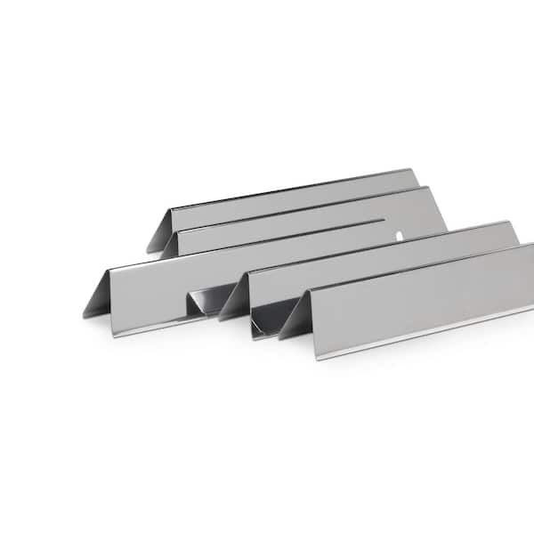 weber flavorizer bars set (5) stainless steel – fits spirit & spirit ii 300 series (2013–2024), enhances smoky flavor, even heat distribution & burner protection