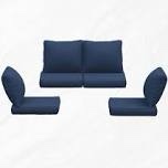 4-pcs Patio Individual Chair Cushion Covers – 4" Thick Water-repellent Replacements For 2-seat Sectional Sofa