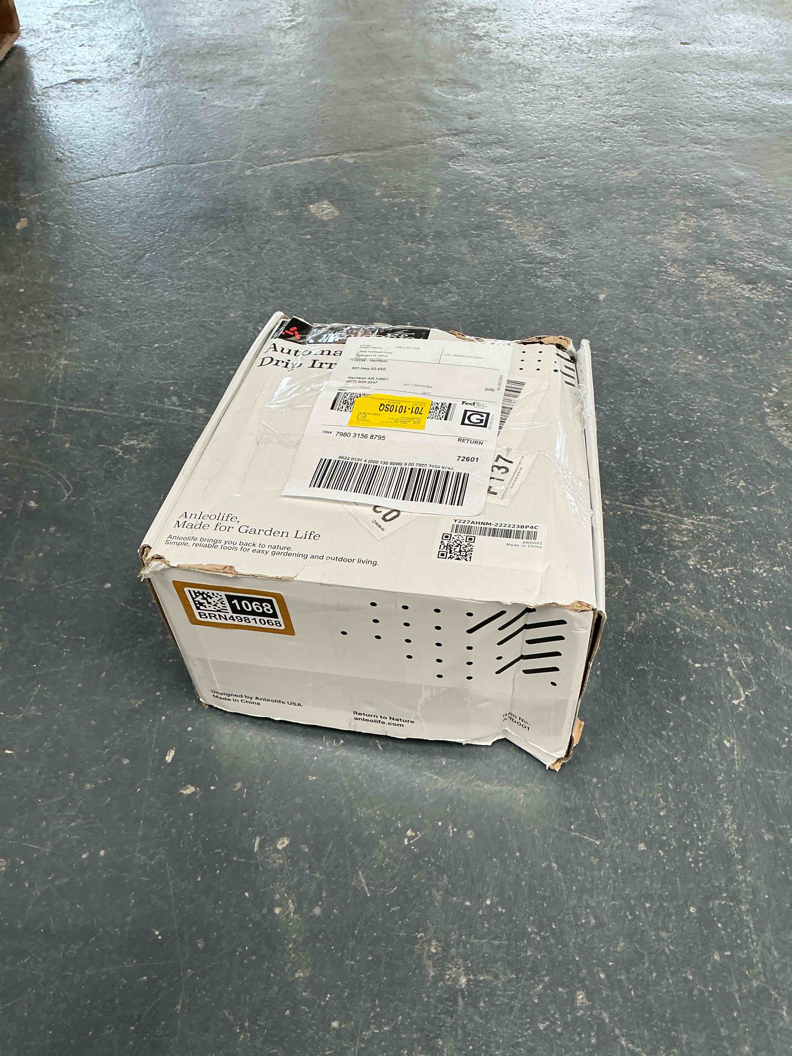 Condition photo showing Good Condition for 230ft drip irrigation system kit, complete garden watering system with 1/2” & 1/4” quick-connect tubing, 32 adjustable emitters for raised beds, lawn, greenhouse, potted plants