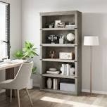 grey book shelf