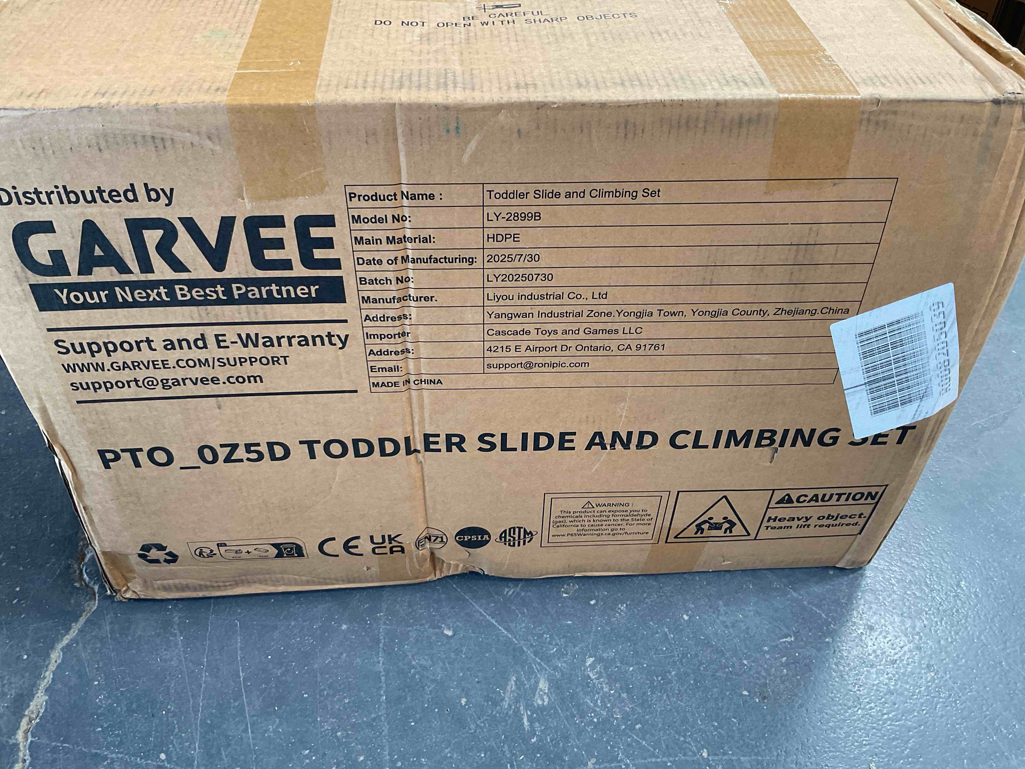 Condition photo showing Good Condition for toddler slide and climbing set