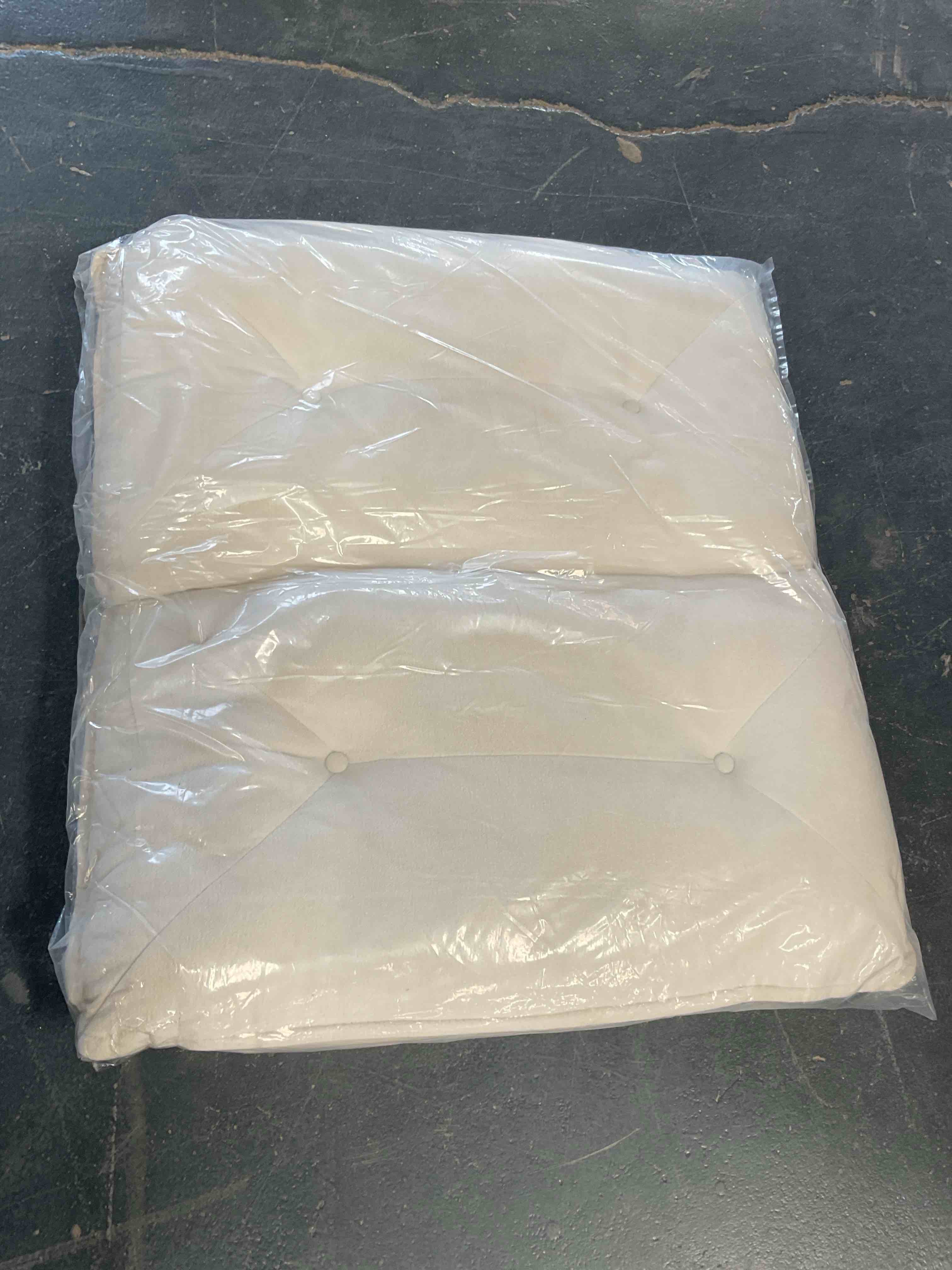large white cushion