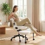 Cross legged office chair