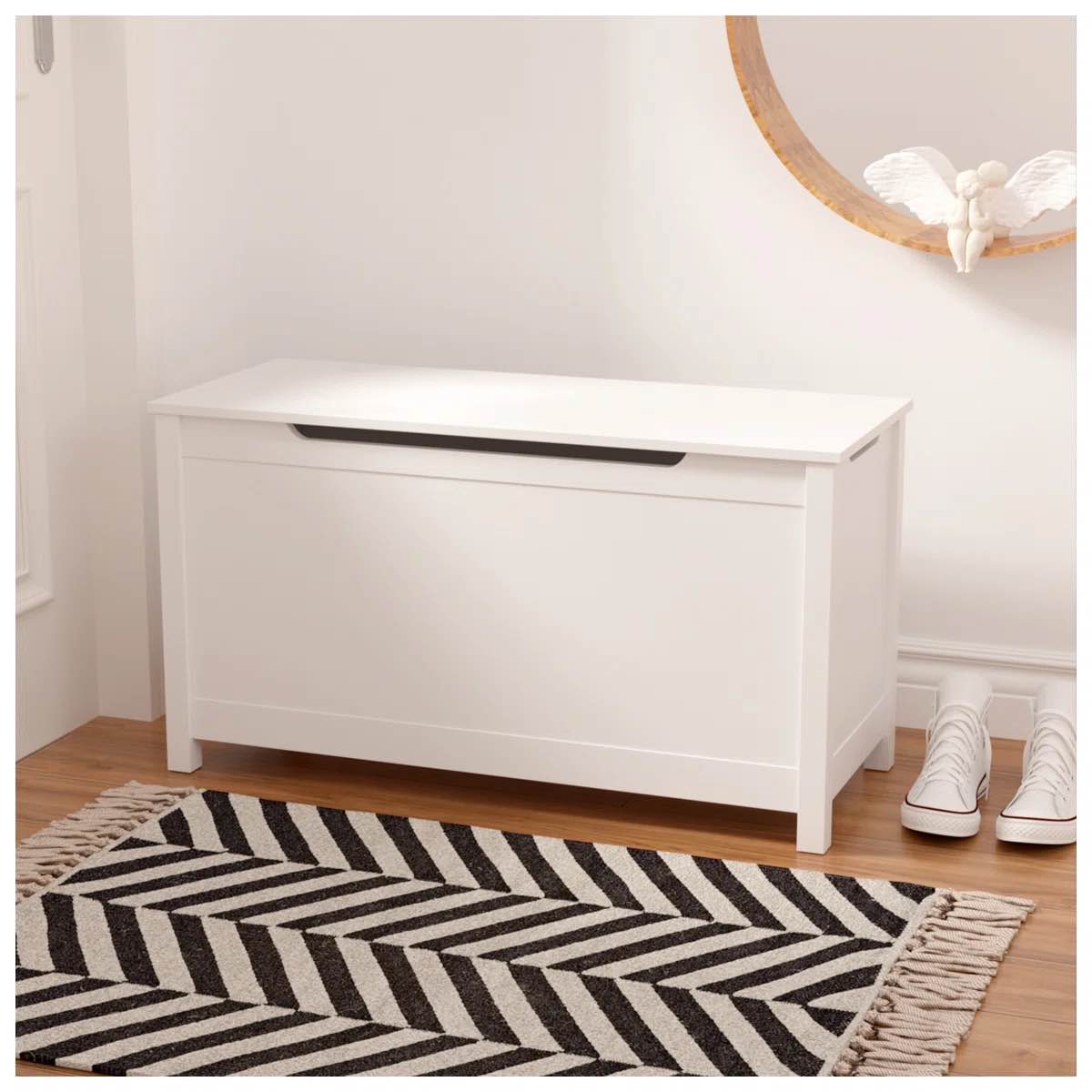 ennassim ebern designs toy box with safety hinged lid
