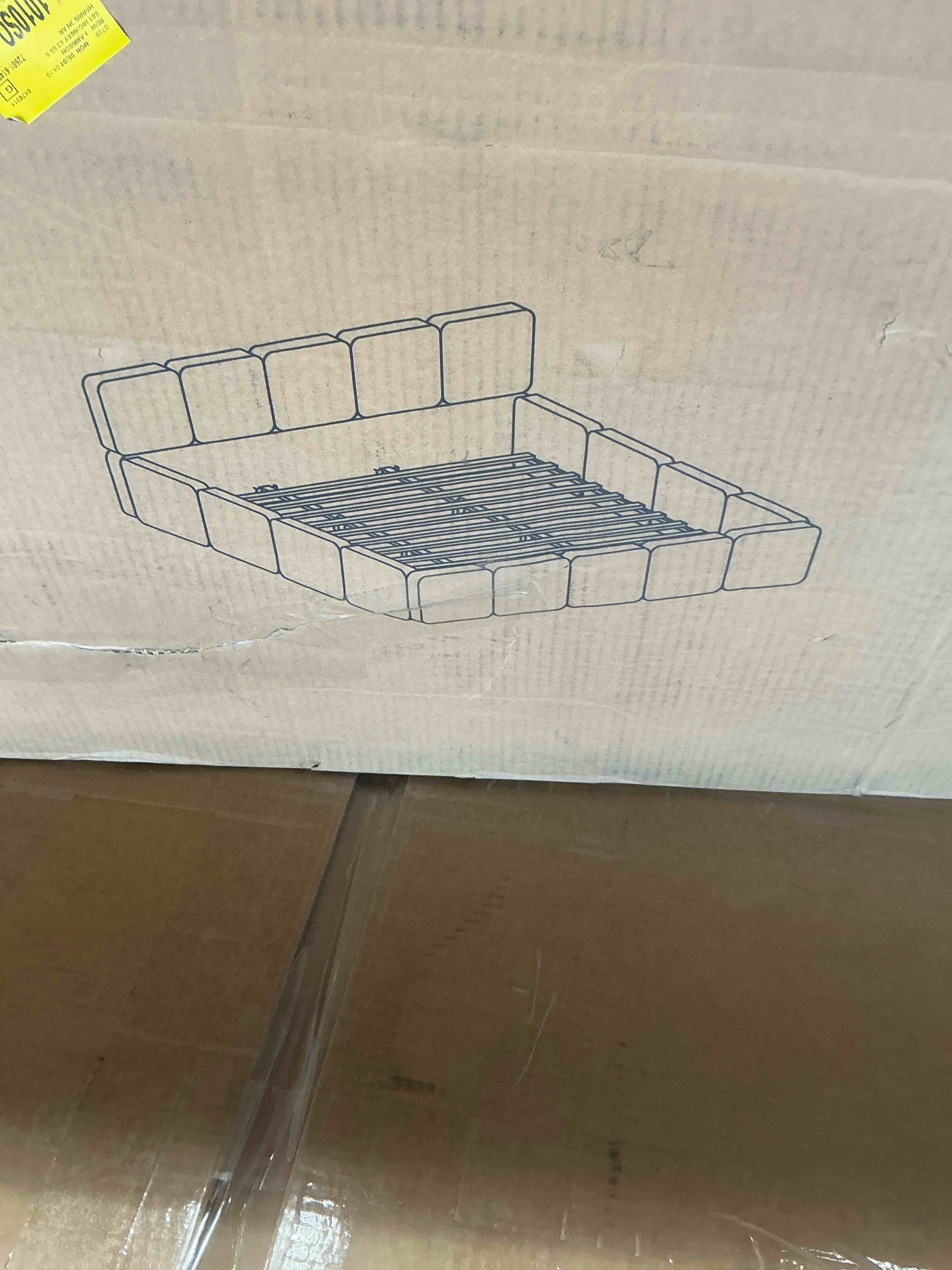 upholstered bed