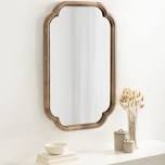 brandis wooden bathroom wall mirror