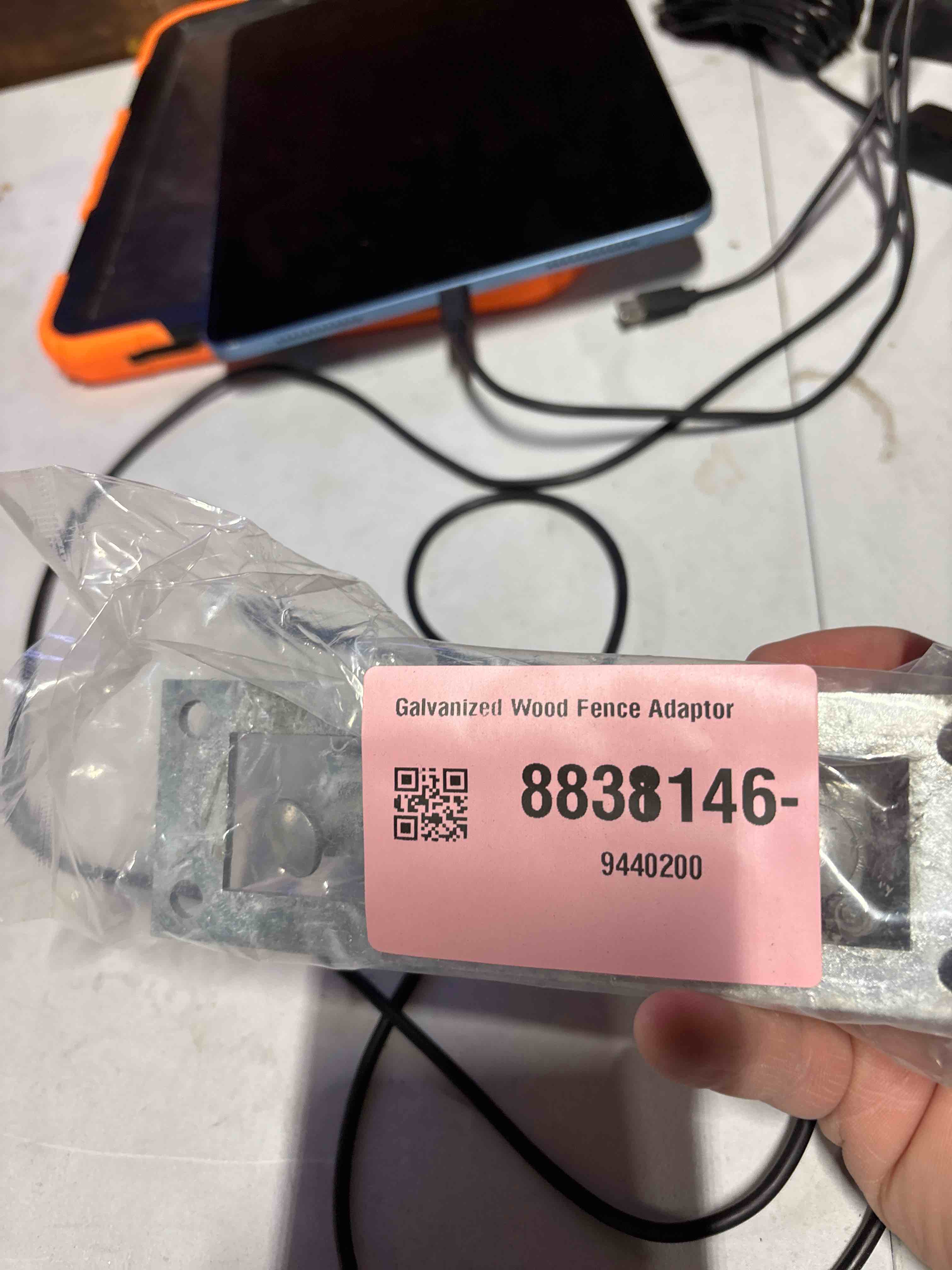 Condition photo showing Good Condition for Galvanized Wood Fence Adaptor