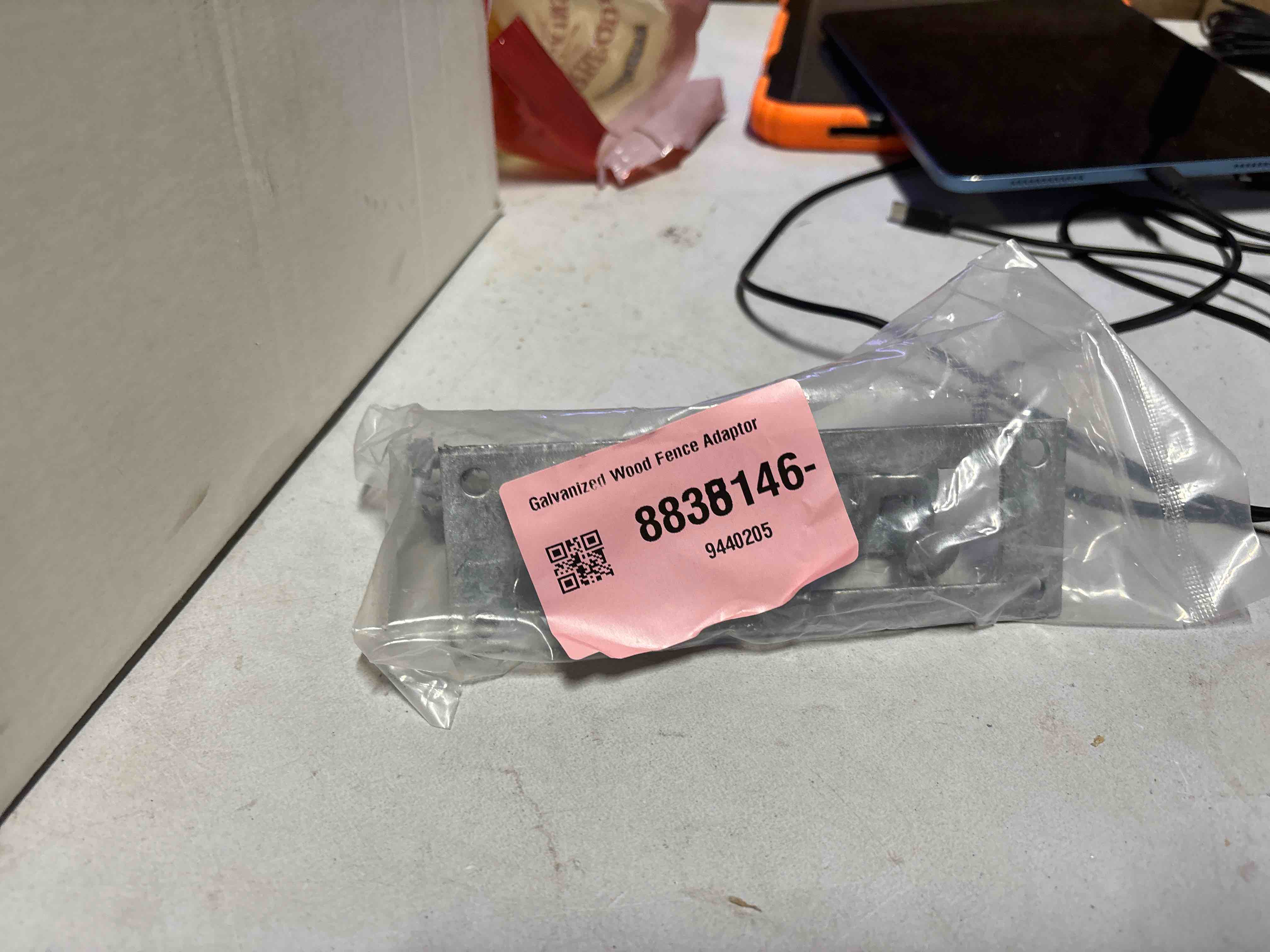 Condition photo showing Good Condition for Galvanized Wood Fence Adaptor