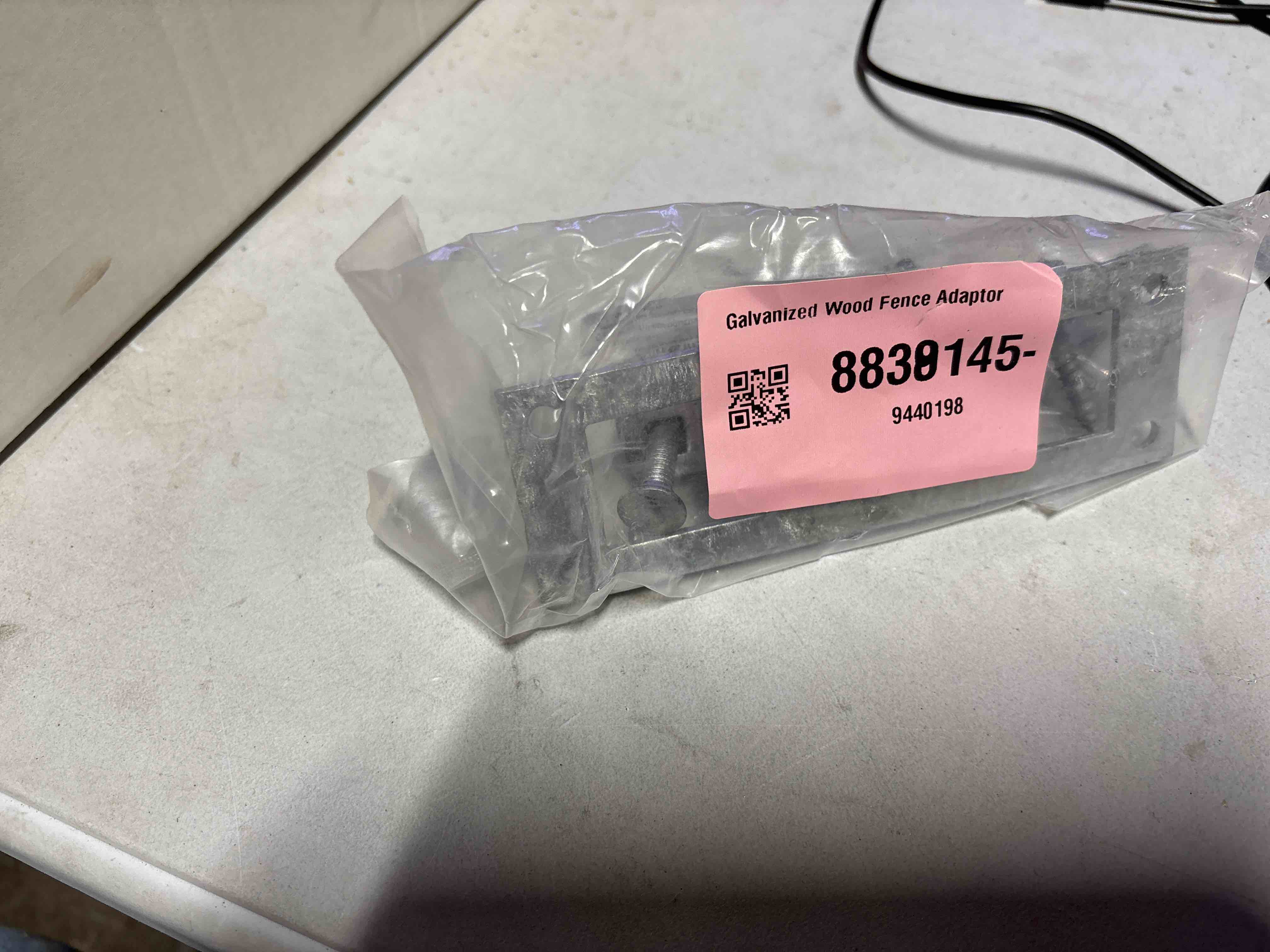 Condition photo showing Good Condition for Galvanized Wood Fence Adaptor