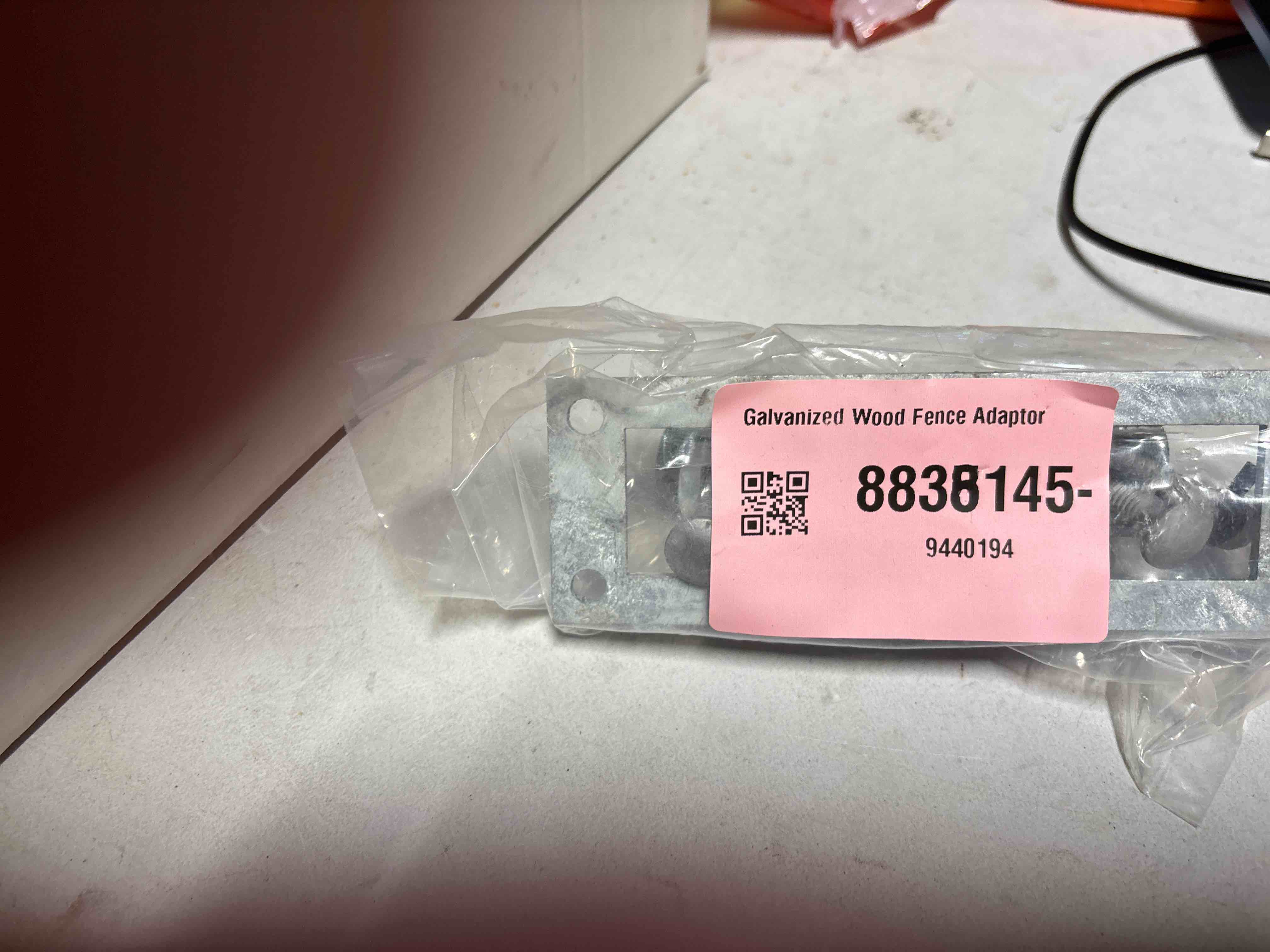 Condition photo showing Good Condition for Galvanized Wood Fence Adaptor