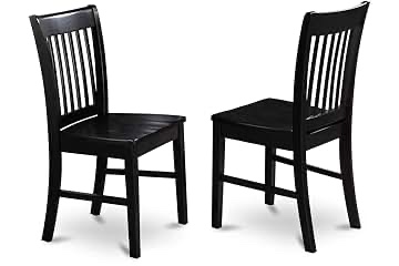 solid  wood dining chairs mid-century modern farmhouse kitchen chairs with ergonomic curved back