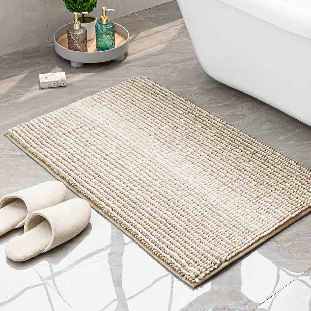 Bath Rug With Non Slip Backing