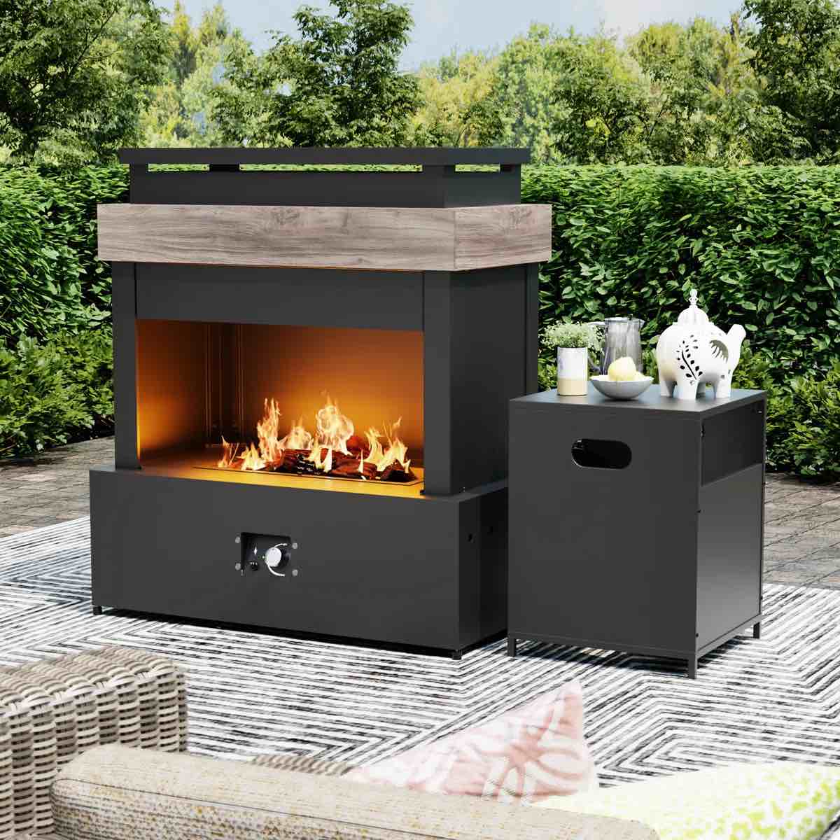 Ember 50000-BTU Outdoor Propane Fireplace