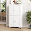 Arhavi 42.1" H Floor Storage Cabinet, Storage Unit, Freestanding Cabinet With 4 Doors