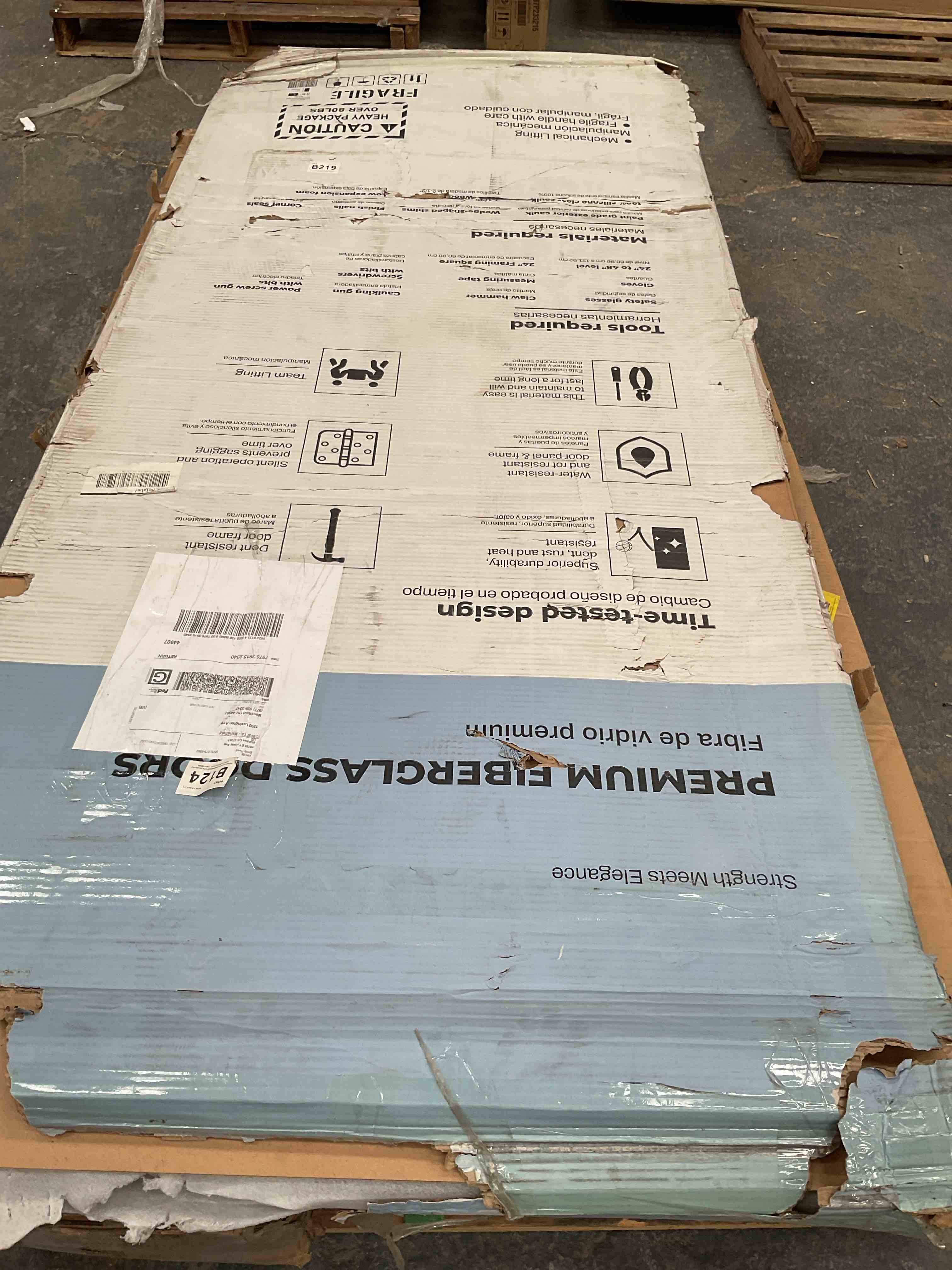 Condition photo showing Good Condition for Black finish contemporary 36 inch L left in swing door