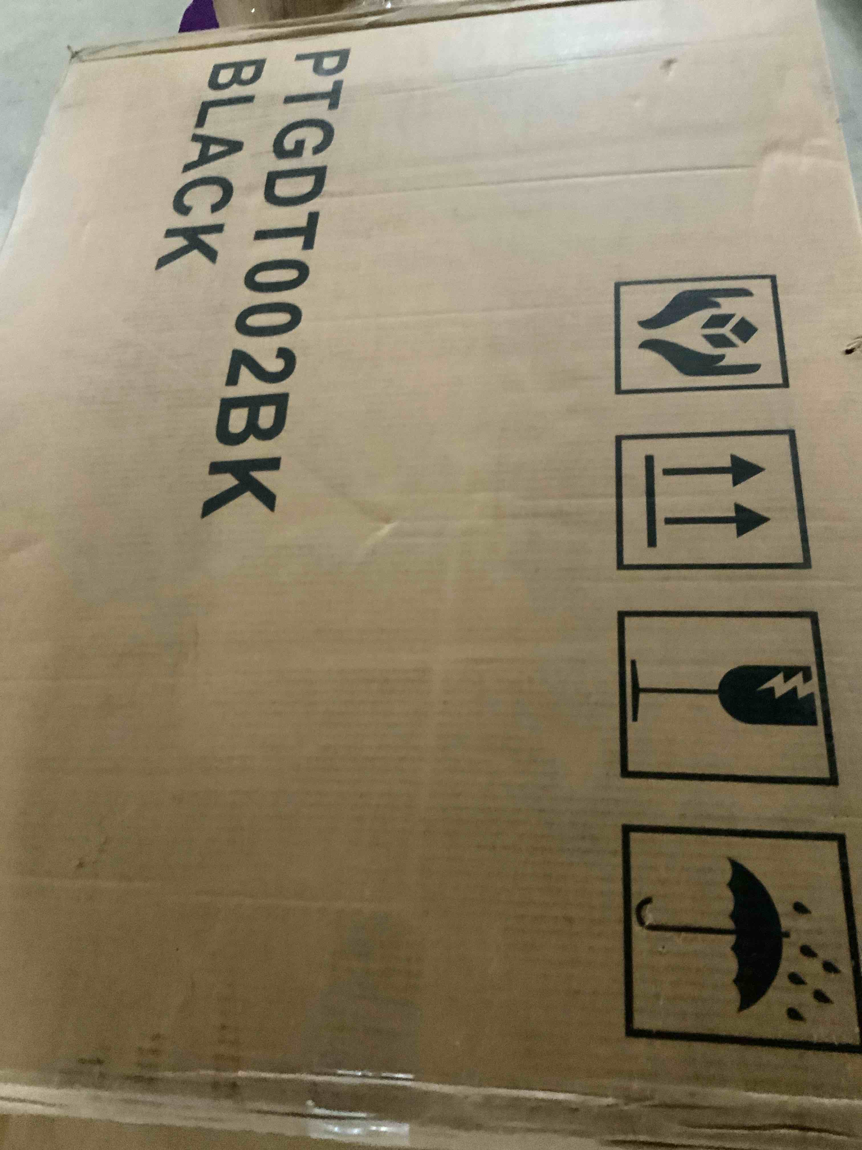 George Oliver Round Dining Table For 4, Mid Century Circle Kitchen Table With Metal Legs, Morden Dinner Table For Living Room, Office, Apartment, Black