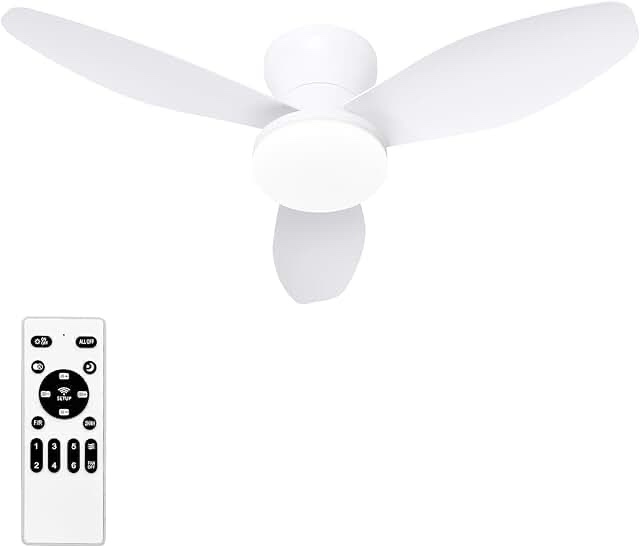 32\u0027\u0027 small ceiling fan with led lights \u0026 remote control