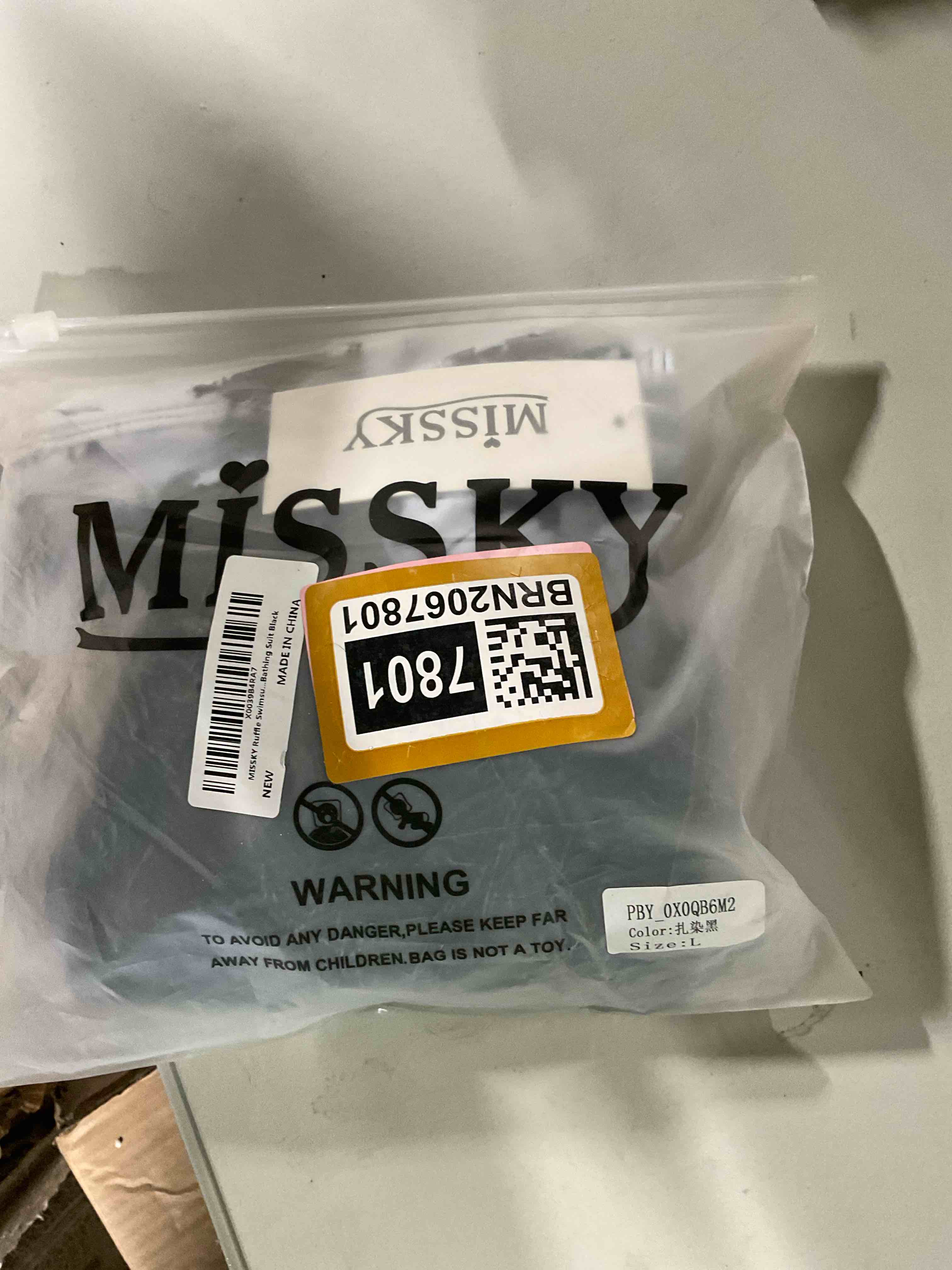 Condition photo showing Good Condition for V Neck High Waist Bikini (Size L)